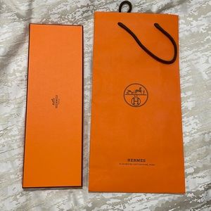 Hermes gift box and bag set
